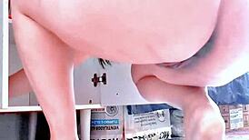 Mature Japanese stepmother secretly recorded by vacuum robot on ass and pussy uncensored.