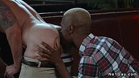Hey, Check Out Interracial Gay Anal In Restaurant After Work! 🍆💥