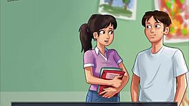 oh wow, bent over for doggystyle with shaved pussy and small tits!