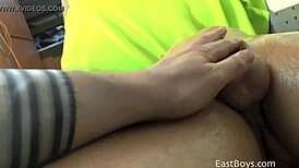 Sexy boy asks, 'Want an erotic massage?' Pierre gives POV big cock action