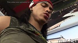 Transsexual Sucks Cock In Hardcore Scene