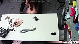 i caught cute shoplifter jojo kiss and fucked her