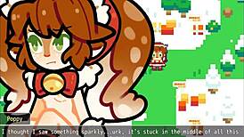 christmas hentai parody with poppy from league of legends in the snow