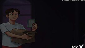 Summertime Saga: Mature Lady Enjoys Fun Adventures in Episode 3 Scene 29