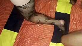 My slutty wife in a wild 3some with hairy lesbians! How does she handle this hardcore homemade orgy?