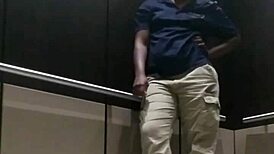 i watched this ebony big ass fingering to orgasm in public elevator