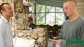 Teen gets fucked blindfolded by stepbrother and boyfriend in wild setup.