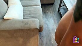 Bratty stepdaughter intensely gets punished by daddy