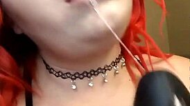 Lexi Red dominates deepthroat with sloppy blowjob 😈