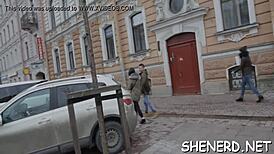 Seducing a Legal Age Teenager Wearing Glasses for Fun