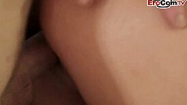 I’m just a petite British teen getting pounded with my shaved pussy for the first time. Can’t believe it!