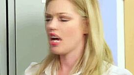 Watch These Classy Babes Stroke That Dork So Hard!