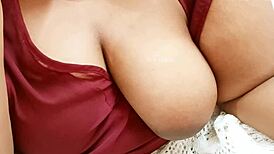 indian teacher showing big boobs in classroom with students watching