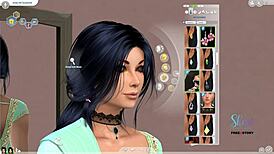 3डी में इंडियन लुक वाली टींगर्ल सिम बनाना