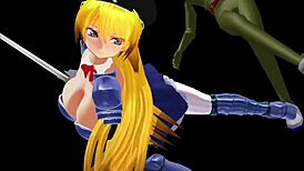 Intense Scenes from Girl B Hero Part 9 Featuring Leticia 2 in Anime Style.