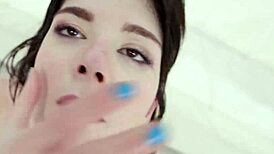 Yo, watch barely legal teen Sara Bell get daped extreme by seven dudes!