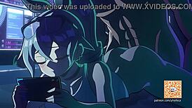 2d animation with riding scenes