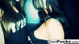 dani tries her first anal adventure with a brunette