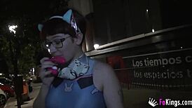 Hey busty teen Meraki, wanna give more free public blowjobs on the street today?