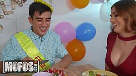 Unexpected Birthday Threesome with Mina Von D, Haix Rogue, Jordi