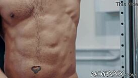 Muscular Black Gay Dillon Diaz Jacks Off Huge BBC