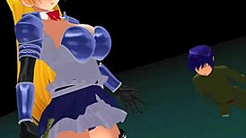 Intense Scenes from Girl B Hero Part 9 Featuring Leticia 2 in Anime Style.