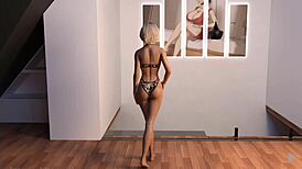 midnight paradise cap 36 - curvy blonde plays with my huge cock
