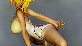 Takaoka Mizuki Shines in Mizugi Kanojo Animation Beer Server Version