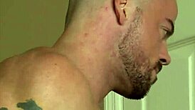 suggestive gay encounter with big cock and anal fucking