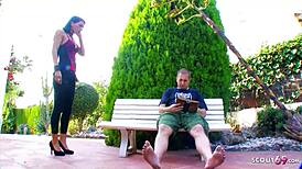 mature wife dives into ffm threesome with husband