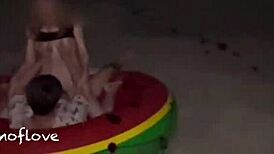 สาวสวยชาวไทยเซ็กซ์บนชายหาด at FULL MOON PARTY