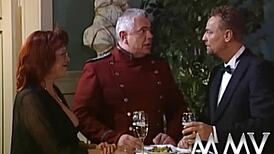 Trashy couples banging hard in wild groupsex action.