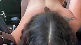 Streetwalker didn't notice I came inside her during raw public action