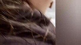 my cousin thinks movies, but i fuck her and cum on tits