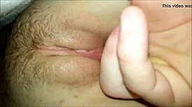 Ginger guy licks and sucks on her dripping wet pussy in high definition close-up