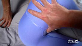 Step son catches step mom masturbating and helps her cum