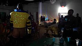 X men strip naked for milfs in interracial orgy with big cocks and anal action