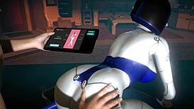 Demi sex robot tests wild upgrades in Subverse parody sequence