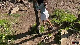 Why does my girlfriend orgasm in the public park under my toy control?