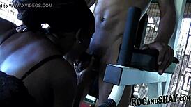 amazing couple enjoys blowjob, assfucking, anal, and cumshot in ebony scene