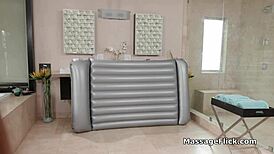 want to see new masseuse's blowjob training in the shower?