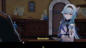 Eula Genshin Impact Stars in Stunning 3D Animation