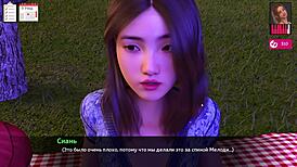 Melody Part 23 gameplay shows blonde slut bent over for monster cock doggystyle