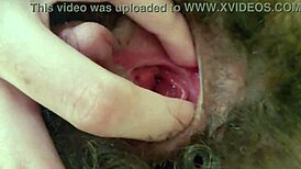 Fingering My Hairy Slutty Pussy Close-Up With Small Tits