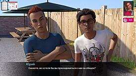 Melody Part 23 gameplay shows blonde slut bent over for monster cock doggystyle