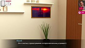 Melody Part 23 gameplay shows blonde slut bent over for monster cock doggystyle