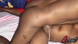 Ebony Couple Shares Intense and Deep Bedroom Action