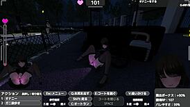 Sereka Exposes Under Naked Coat Outdoors