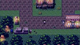 Tanned Girl Natsuki in Hentai Game Public Scene