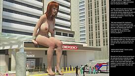 Big apple small 18+ gesture in 3d cartoon?